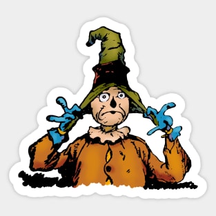 A Concerned Scarecrow Sticker